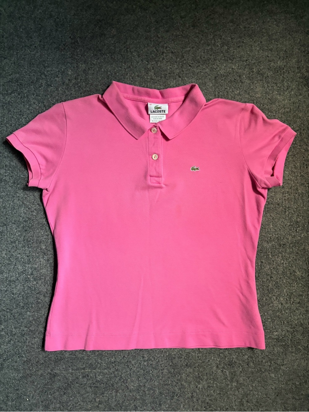 Vintage Pink Lacoste Women’s Polo Shirt